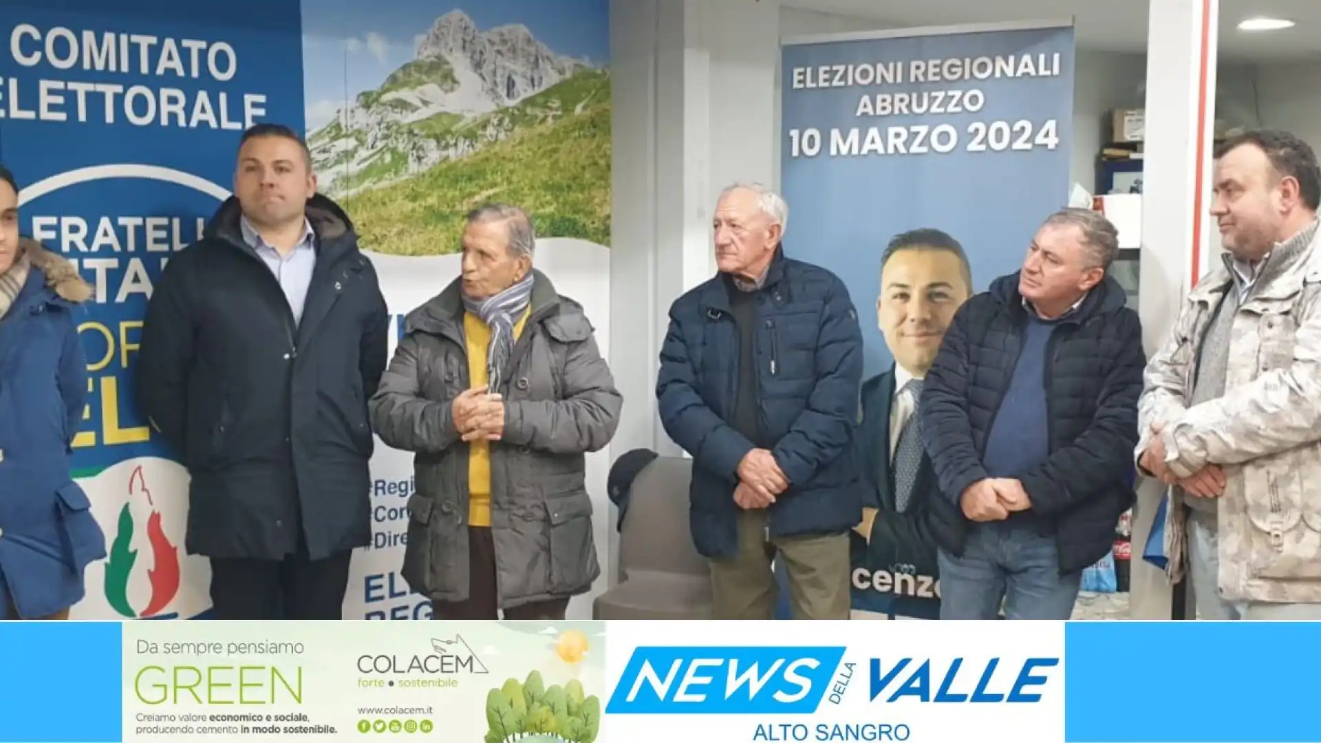 Castel Di Sangro: Vincenzo Uzzeo inaugura la sede del comitato elettorale. "Il 10 marzo possiamo scrivere una storia importante". Guarda il video